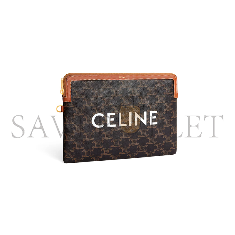 Ce1i*e small pouch with strap cuir triomphe 10j502fes.04lu (25*17.5*1cm)